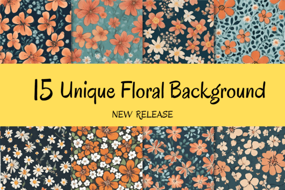 15 Floral Backgrounds: Unique Flowers for Your Creative Projects