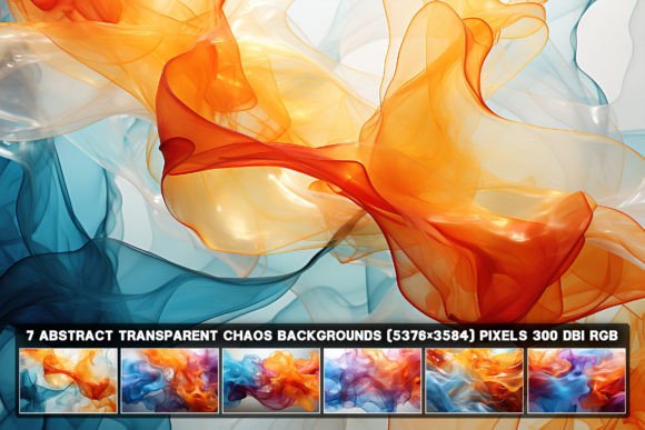 7 Abstract Transparent Chaos Backgrounds for Dynamic Design
