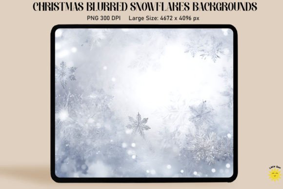 Christmas Blurred Snowflakes Backgrounds: A Frosty Canvas for Your Holiday Projects