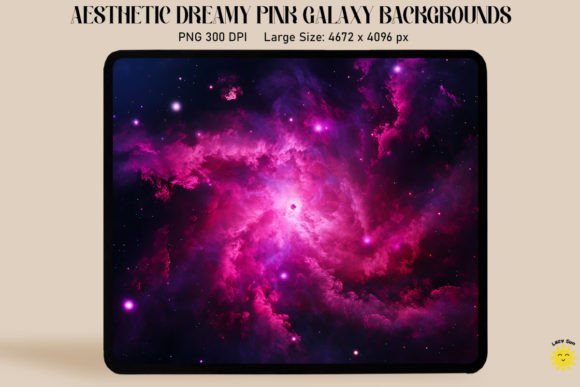 Dark Pink Galaxy Fantasy Backgrounds: An Ethereal Design Asset