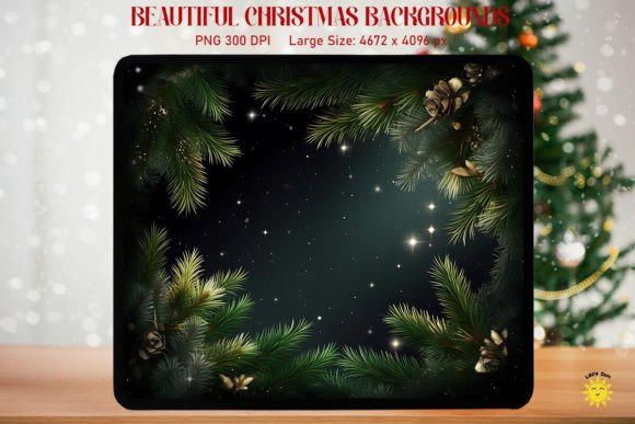 Fir Branches and Stars Xmas Backgrounds: Your Holiday Design Toolkit