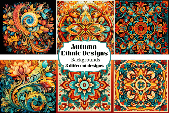 Infuse Projects with Autumn Ethnic Ornate Backgrounds