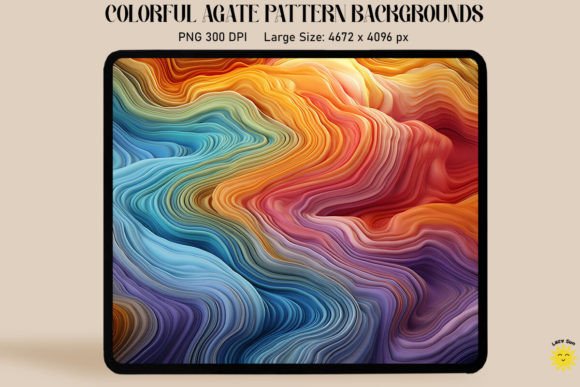 Rainbow Agate Waves: A Modern Design Essential