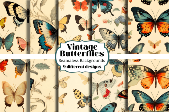Timeless Elegance: Using Vintage Butterfly Seamless Backgrounds in Your Designs